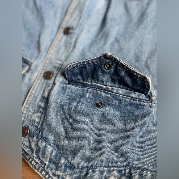 VTG Harley-Davidson Ladies of Harley 1990s Denim Vest Blue Jean Patchwork Large - Picture 8 of 15